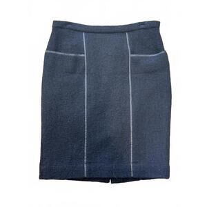 Jones New York Collection Black Stretch Wool Pencil Skirt Size 4